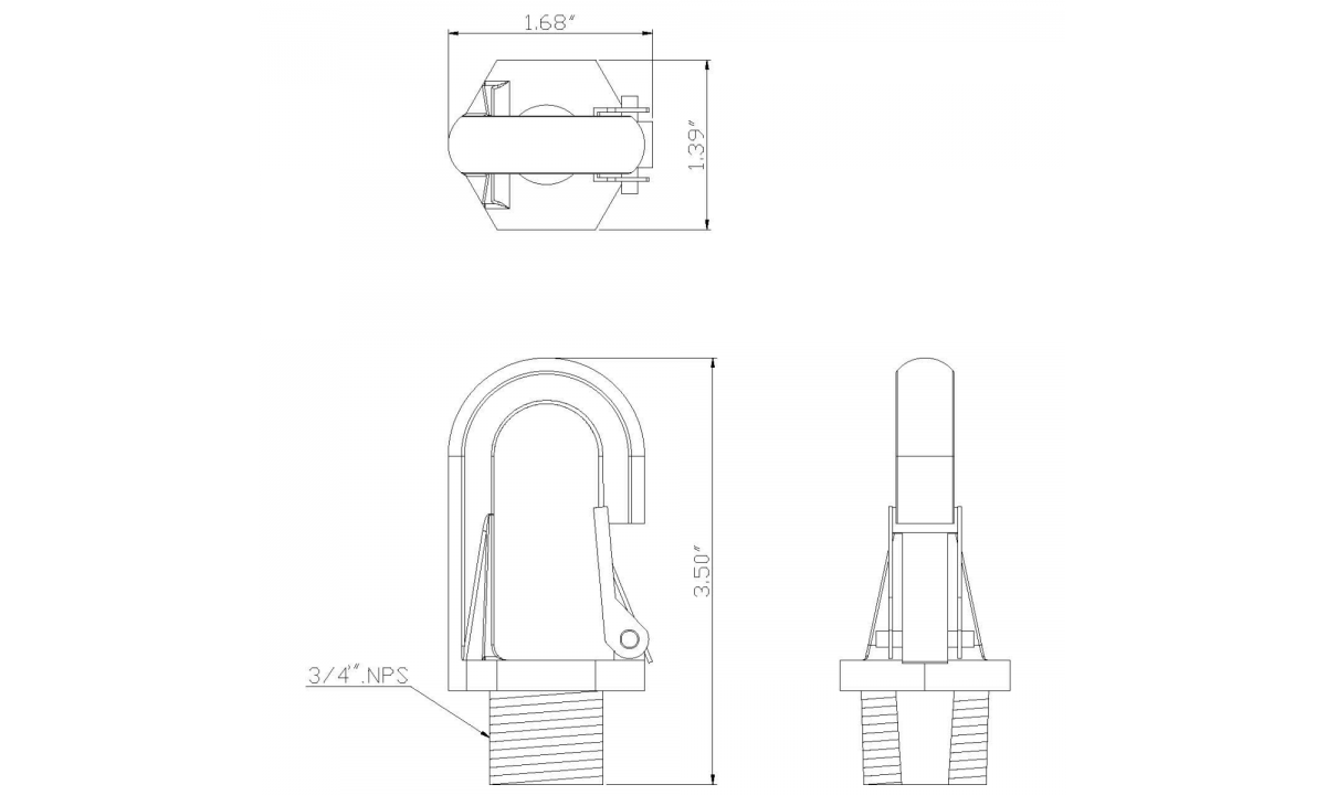 Aluminum Fixture Hook(S)  (HK-0134)