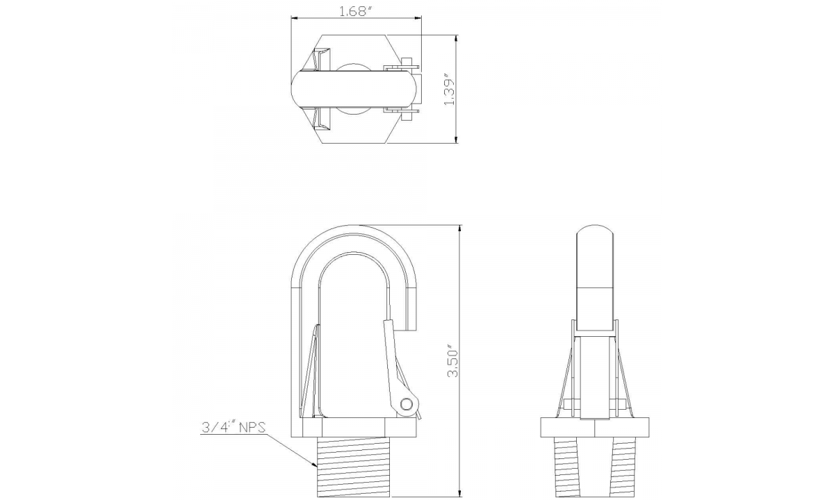 Aluminum Fixture Hook(HK-0534)