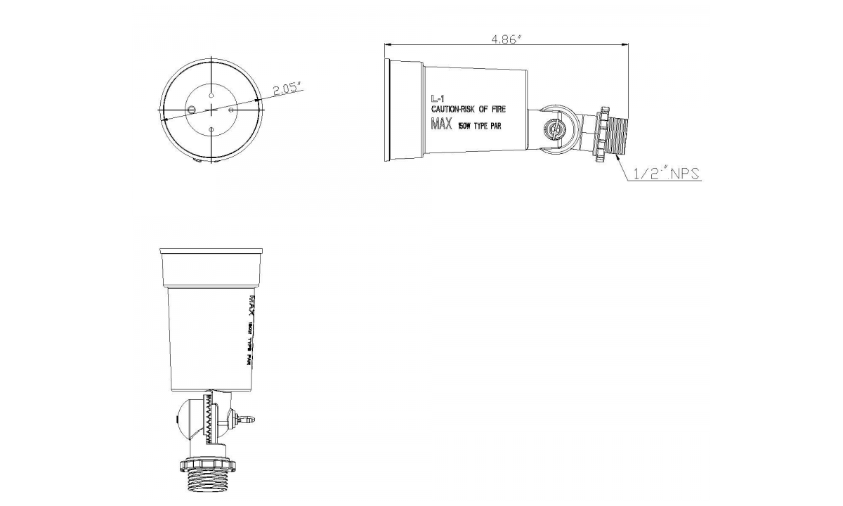 Single Head Par Holder (Knuckle)(L-1)