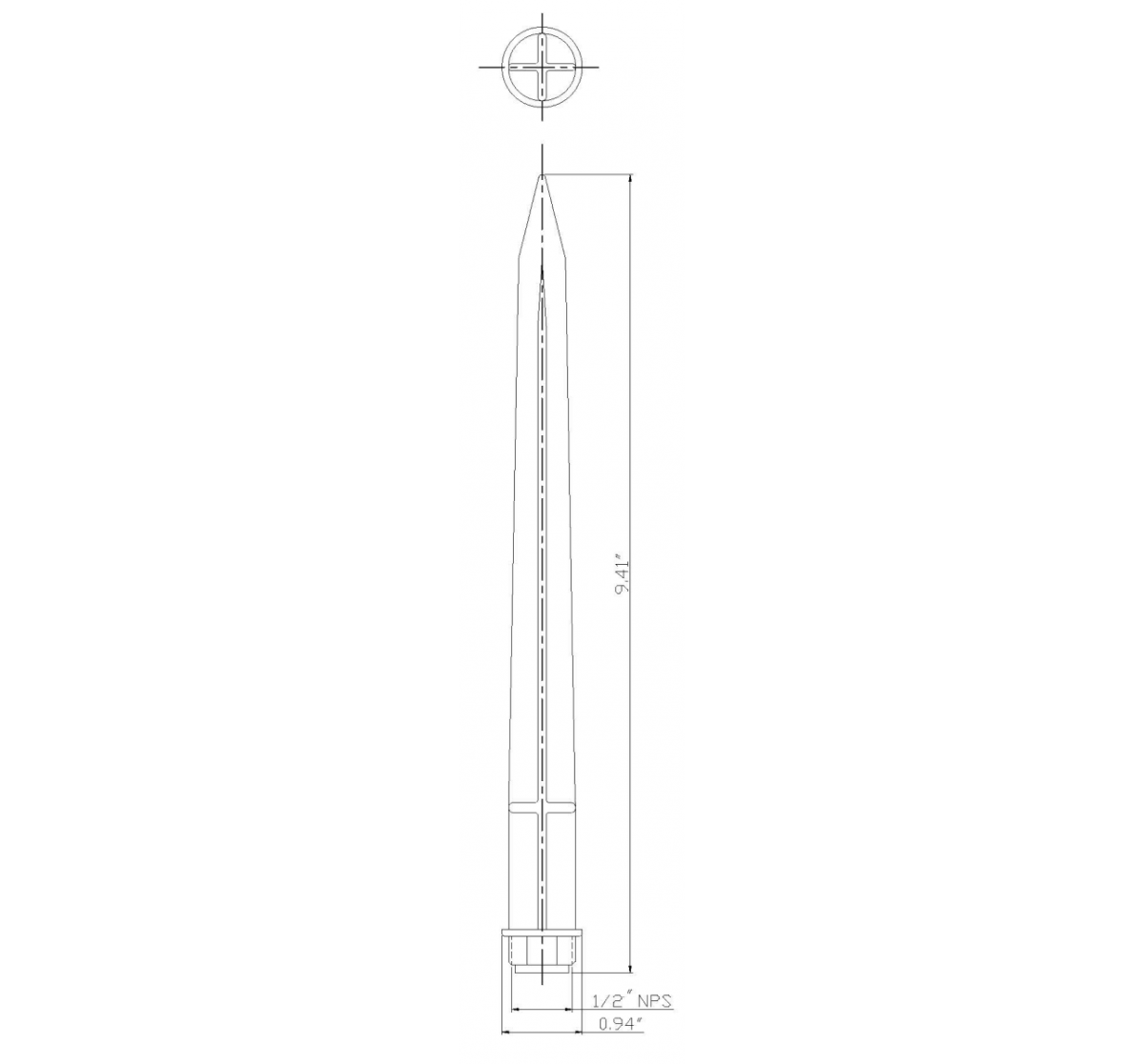 Aluminum Ground Spike (for Garden Light)*MS-2