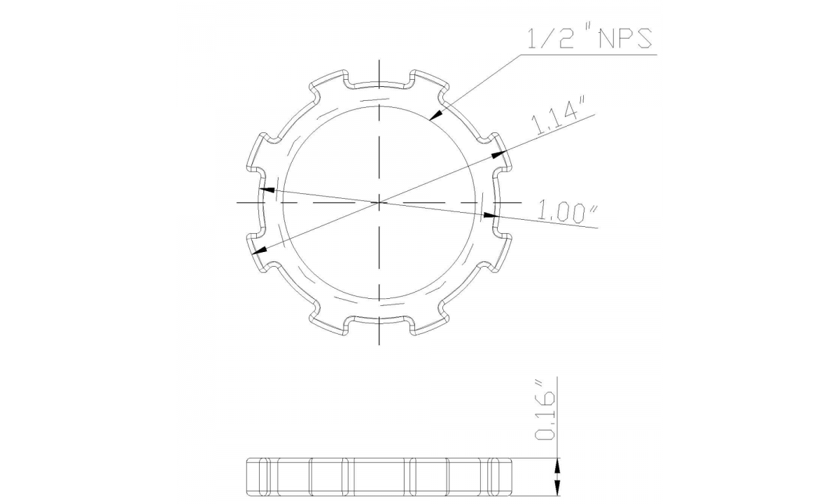Steel Lock Nut  (NUT-1)