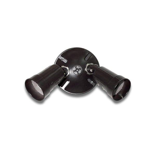 Twin Head Par lamp holder (Round Canopy) (RCL-212)